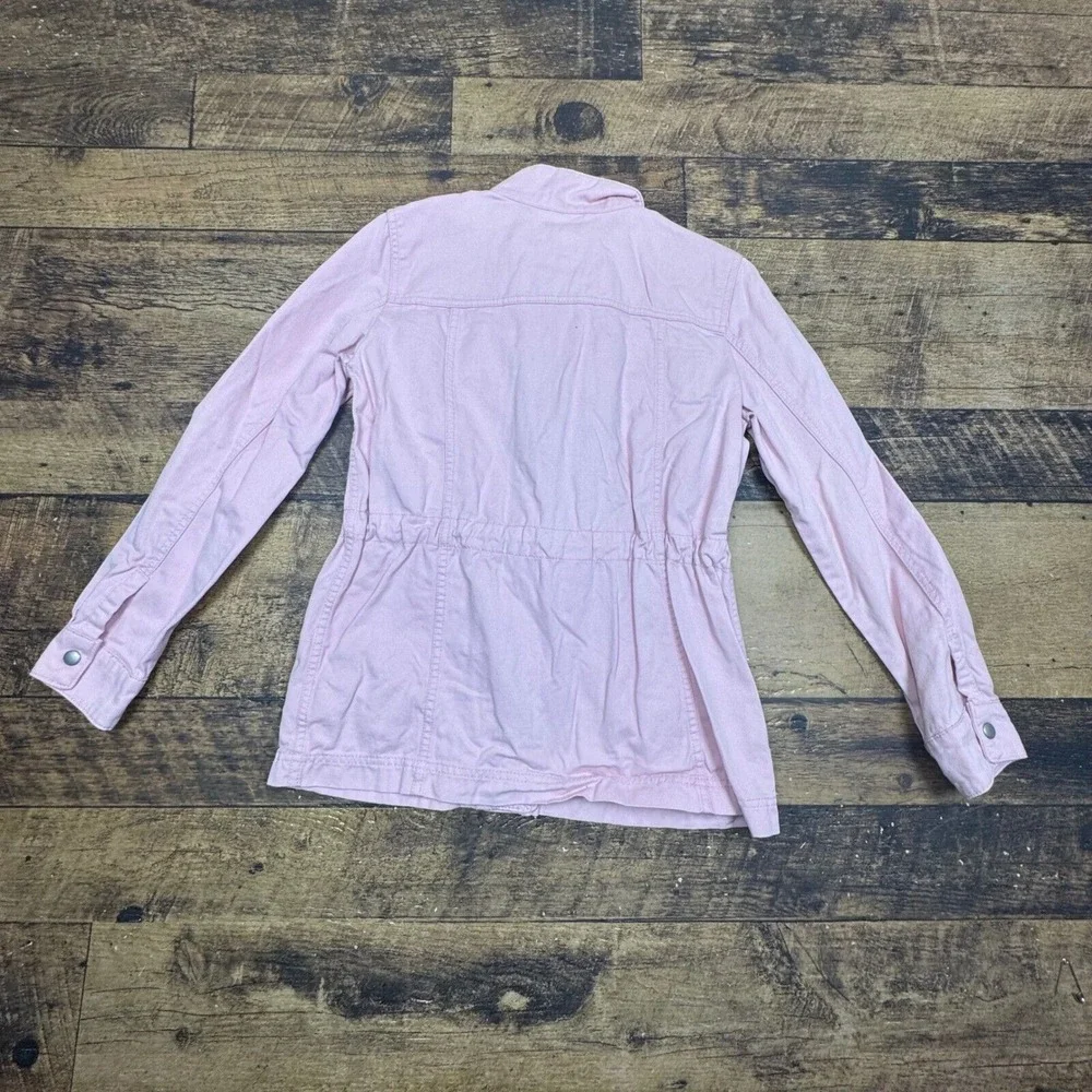 GAP Utility Jacket Lightweight Drawstring Waist Pink‎ Coat Women's XS
